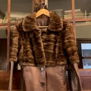 JACKET 10 - Elisabetta Franchi (36-38, Leather & Vison)