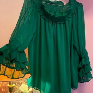 Top 21:Elegant Green Top (38-40)